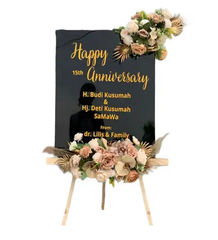Papan Bunga Akrilik Temoyong