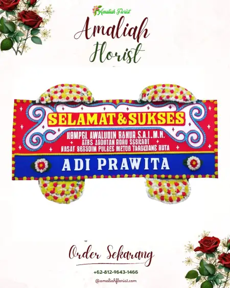 Papan Bunga Ucapan Selamat Temoyong